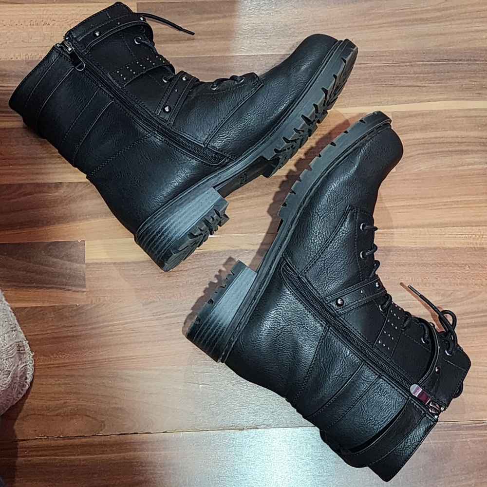 Torrid Strappy Combat Boots (Wide) - Picture 5 of 10